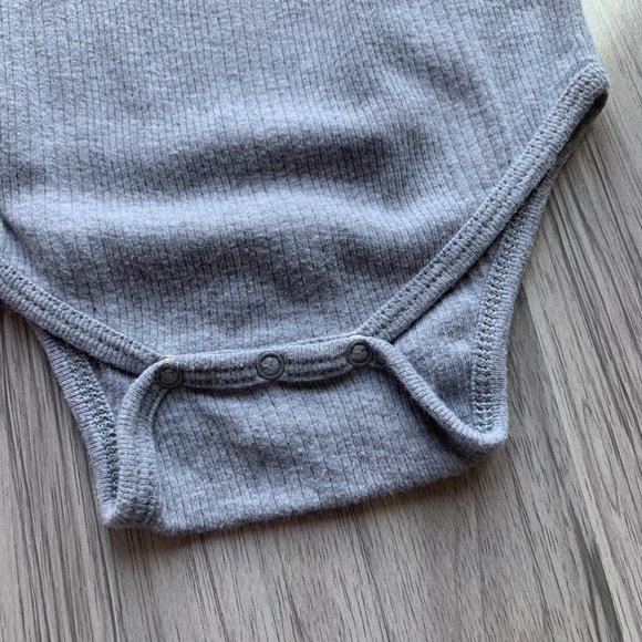 Goat Milk NYC Brand, Organic Cotton Ribbed Bodysuit, Tank Onesie, 0-3 months - Picture 3 of 4